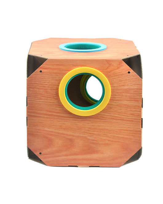 Caja de Cartón Multiusos para Gatos con Removedor de Pelo - Image 6