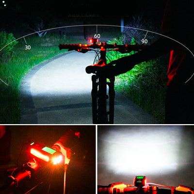 Luz Delantera para Bicicleta Inalámbrica con Velocímetro Digital - Image 3