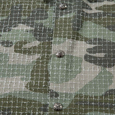 Camisa Retro Camuflaje Americana Manga Corta para Hombre - Image 3