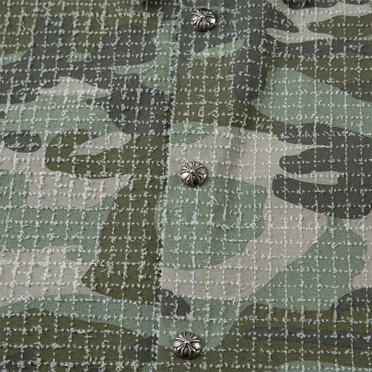 Camisa Retro Camuflaje Americana Manga Corta para Hombre - Image 3
