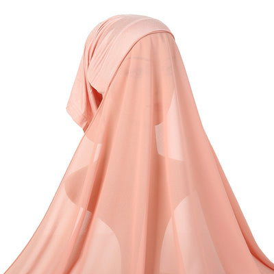 Traje de Gasa Perla para Mujer con Pañoleta Coordinada