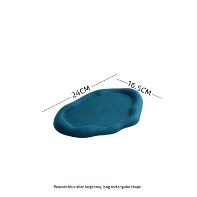 Bandeja Exhibidora de Terciopelo Azul Pavo Real para Joyería - Image 11