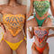 Bikini Escotado Estilo Europeo con Halter Ajustable