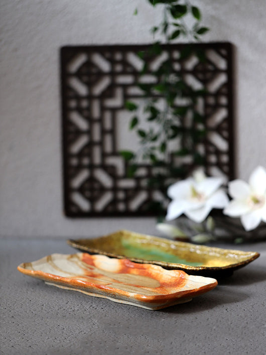 Plato Rectangular Artesanal para Sushi y Ensaladas de Frutas - Image 12