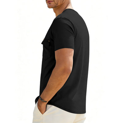 Playera Holgada Casual para Hombre con Cuello Amplio y Mangas Cortas - Image 25