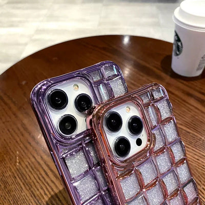 Funda Degradada con Patrón 3D - Protección Suave y Elegante
