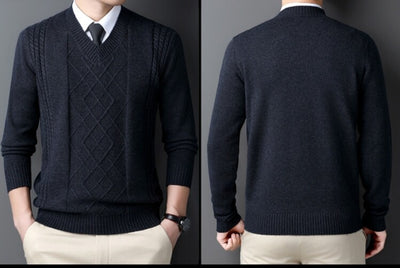 Suéter Casual para Hombre con Cuello Tipo Polo - Pullover de Punto - Image 28