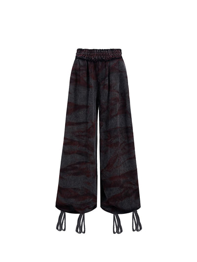 Pantalones Vintage Tiger Teñidos a Mano - Estilo Niche Original - Image 11