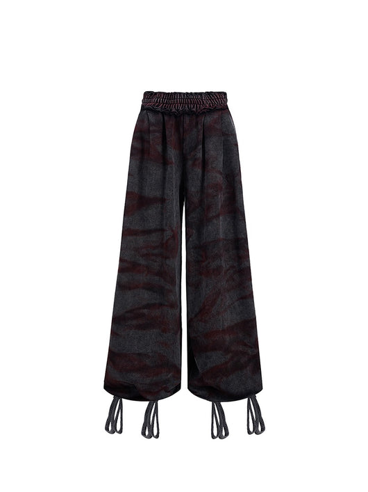 Pantalones Vintage Tiger Teñidos a Mano - Estilo Niche Original - Image 11