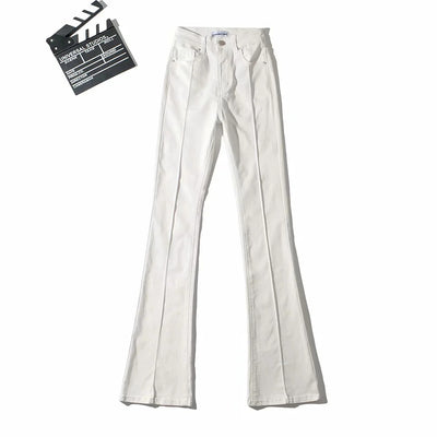 Pantalones Bootcut Cintura Alta Retro con Detalle Hueco en Costura - Image 5