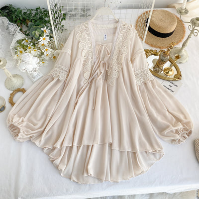Blusa de Encaje Calado en Gasa - Image 28