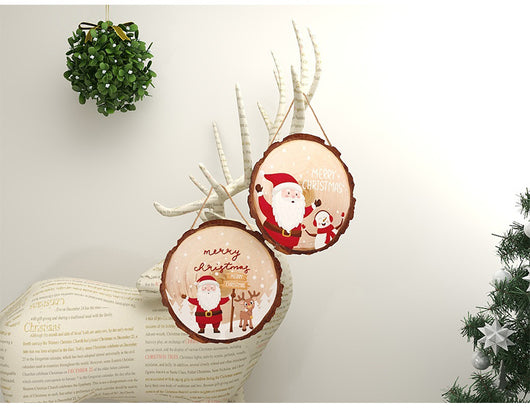 Adornos Navideños de Madera Rústicos con Etiqueta Colgante - Image 14