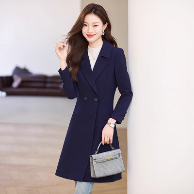 Abrigo Trench Coat Negro para Mujer - Elegancia de Otoño - Image 4