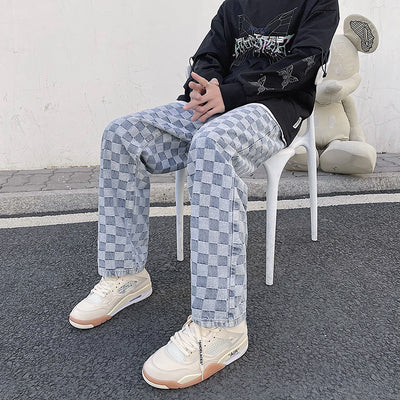 Pantalones Jeans Anchos Hip Hop Street Skateboard para Hombre