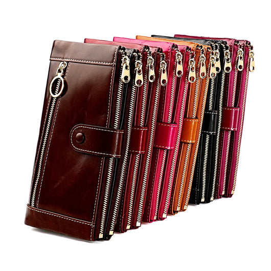 Billetera Vintage de Cuero Encerado para Mujer - Diseño Clásico - Image 10