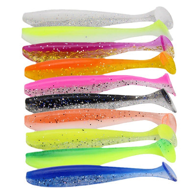 Kit de Anzuelos Jig Bicolor con Cola Simulada para Pesca - Image 5