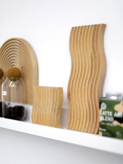 Bandeja de Madera Haya con Efecto Onda de Agua para Fotografía Gastronómica - Image 16