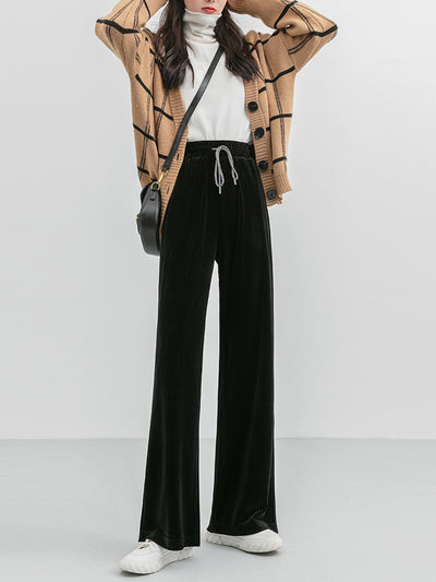Pantalones de Pana Ancho Elegante - Image 3