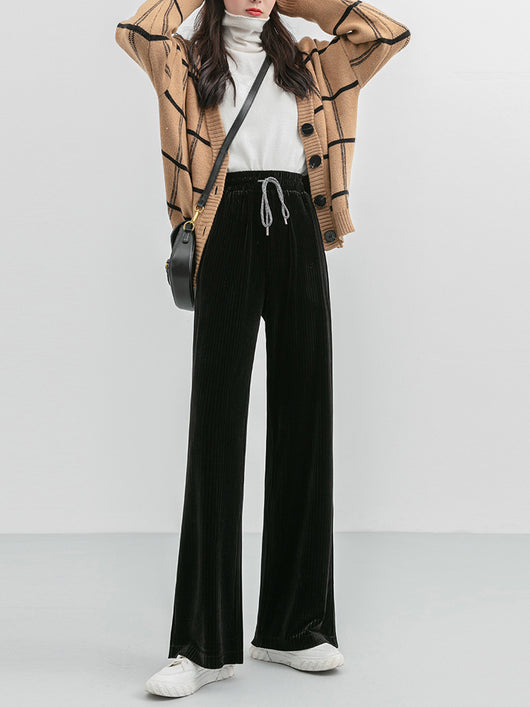 Pantalones de Pana Ancho Elegante - Image 3