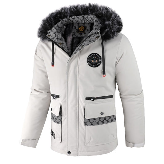 Chaqueta de Invierno para Hombre con Cuello de Pelo - Image 2