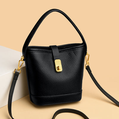 Bolso de Cuero Minimalista Bandolera Multicapa - Diseño Versátil y Elegante