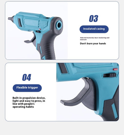 Pistola de Silicona Térmica Recargable Profesional con Batería de Litio - Image 12