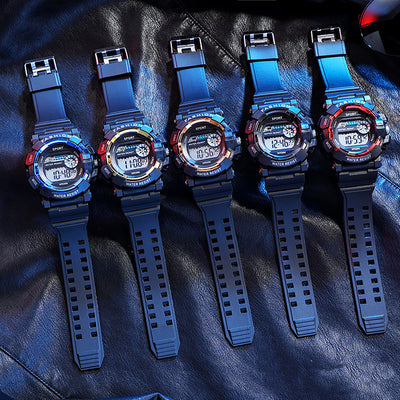 Reloj Digital Deportivo Multifuncional Resistente al Agua con Luz Nocturna para Hombre - Image 12