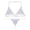 Round Rhinestone Body Chain European And American Sexy Beach Bikini Chest Chain Women Silver Suit