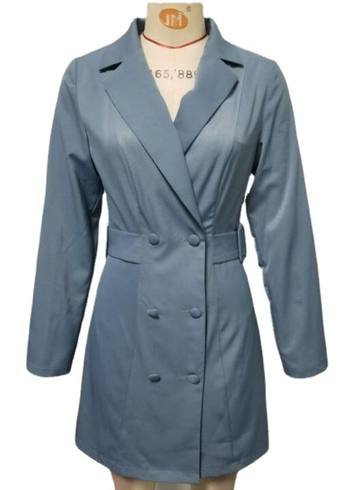 Vestido Sastre Ejecutivo Solapa Doble Botonadura Otoño Invierno - Image 2
