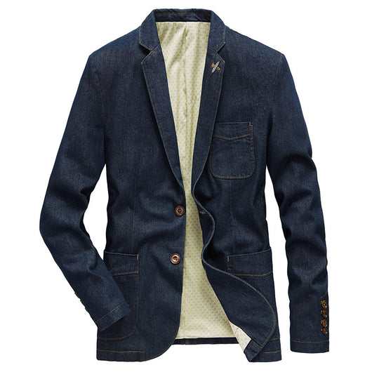 Chaqueta Denim Slim Fit Ejecutiva para Primavera y Otoño - Image 10