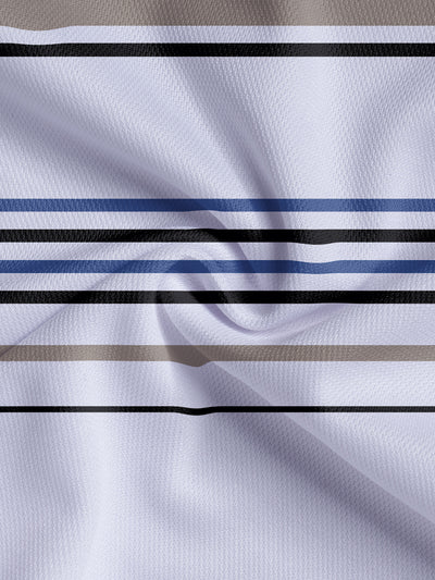 Camiseta Manga Corta a Rayas para Hombre - Estilo Business Casual - Image 8