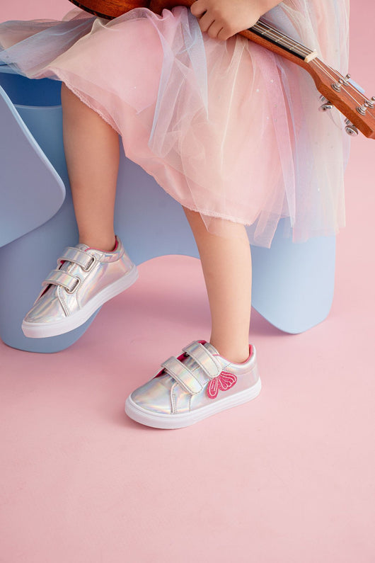 Zapatos Niña con Lentejuelas y Panel Espejo - Diseño Velcro Clásico y Trendy - Image 12