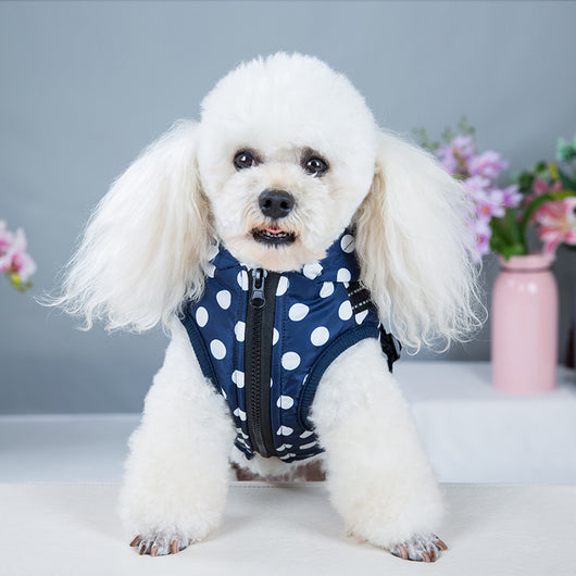 Abrigo Acolchado para Perros con Lunares y Forro de Felpa - Image 13