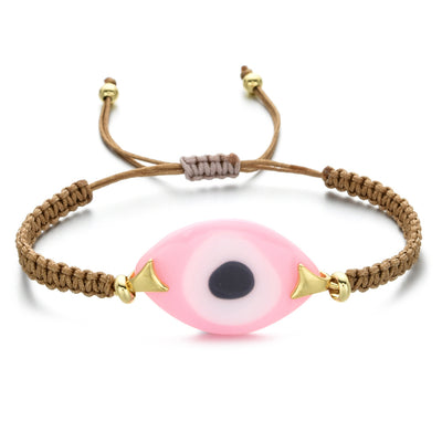 Pulsera Tejida a Mano con Ojo de Demonio Turco en Resina - Image 12