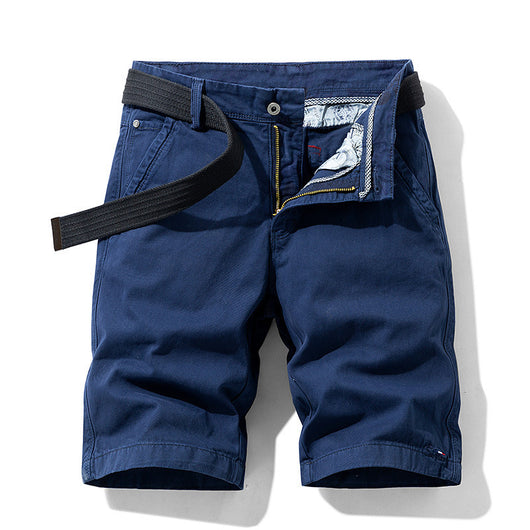 Pantalones Cortos Casuales para Hombre Estilo Coreano Ajuste Slim Algodón - Image 4