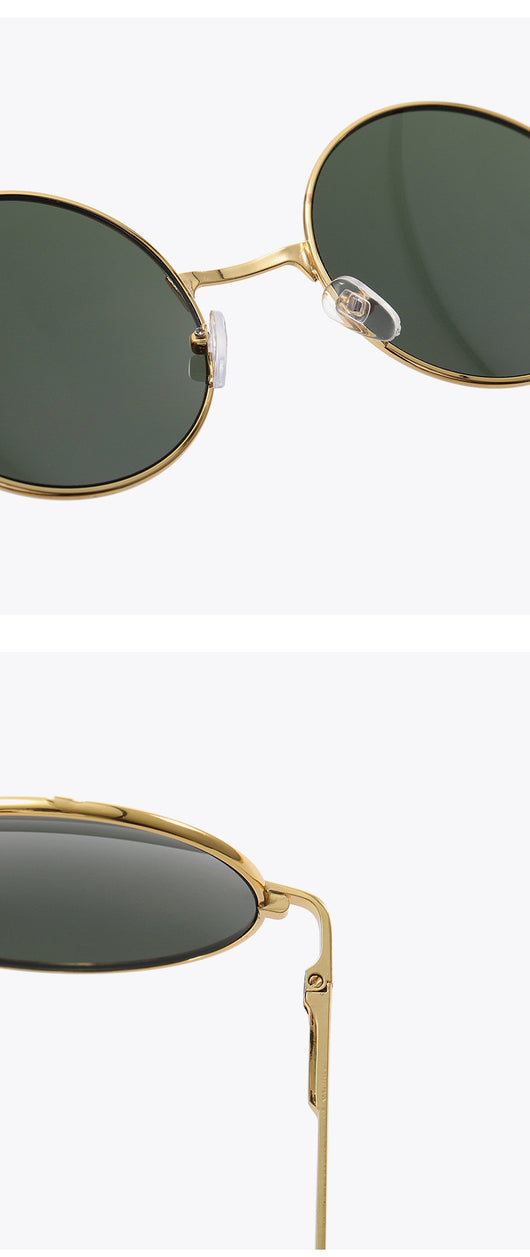 Gafas de Sol Retro Marco Redondo para Hombre - Image 8