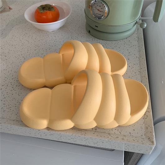 Sandalias Japonesas de Color Sólido con Suela Antideslizante para Baño - Image 4