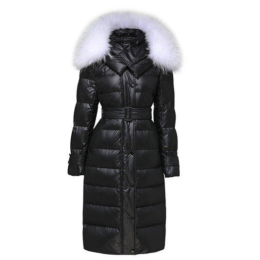 Chaqueta Acolchada Larga de Plumón para Mujer - Abrigo Cálido y Elegante - Image 2
