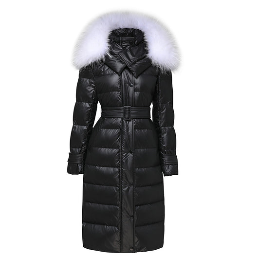 Chaqueta Acolchada Larga de Plumón para Mujer - Abrigo Cálido y Elegante - Image 2