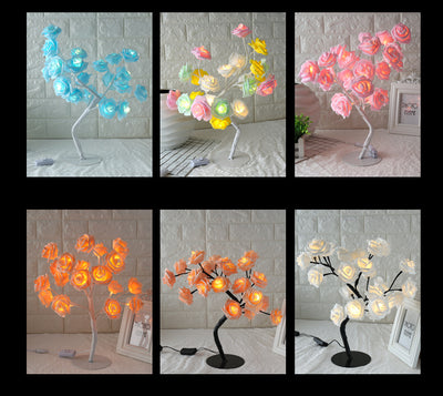 Lámpara de Mesa Árbol LED Rosa - Luz Decorativa Modeladora - Image 12