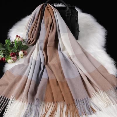 Bufanda de Cachemira Cuadros Británica Doble Faz para Mujer 200x70cm - Image 75