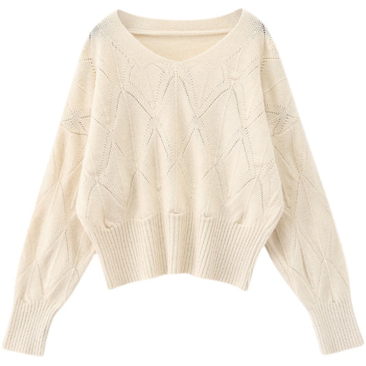 Suéter Tejido Holgado Versátil para Primavera y Otoño - Diseño Rejuvenecedor - Image 2
