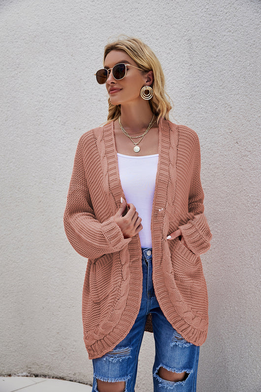 Chaqueta Suéter Oversized Punto Grueso Talla Grande - Image 12