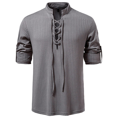 Playera Casual de Manga Larga con Cordón Ajustable para Hombre - Image 7