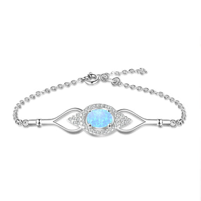 Collar y Pulsera con Colgante de Gota en Plata S925 Azul - Image 8