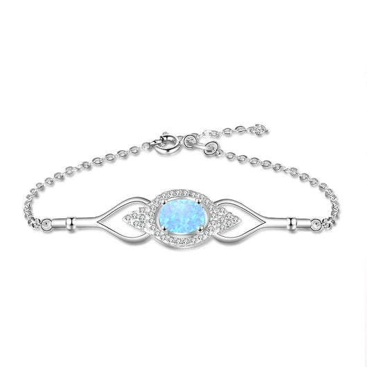 Collar y Pulsera con Colgante de Gota en Plata S925 Azul - Image 8