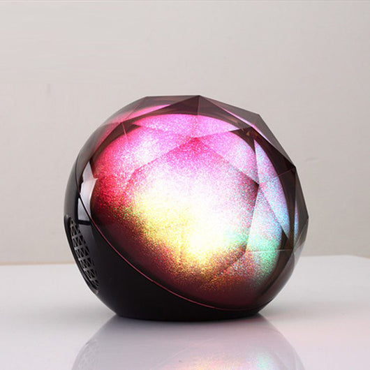 Parlante Bluetooth con Luz Nocturna de Cristal Luminoso