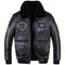 Chaqueta de Cuero Estilo Aviador para Hombre
