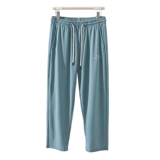 Pantalones Casuales Hombre Transpirables Seda de Hielo Cintura Elástica - Image 5