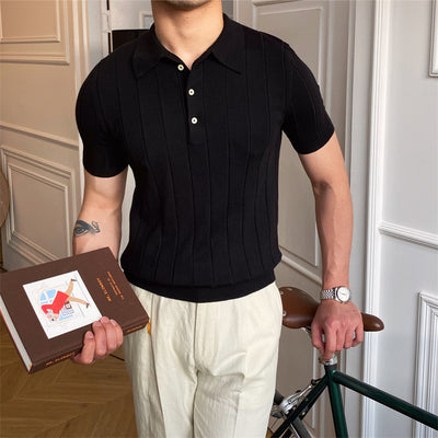 Polo Slim Fit de Manga Corta para Hombre - Diseño Versátil y Moderno - Image 5